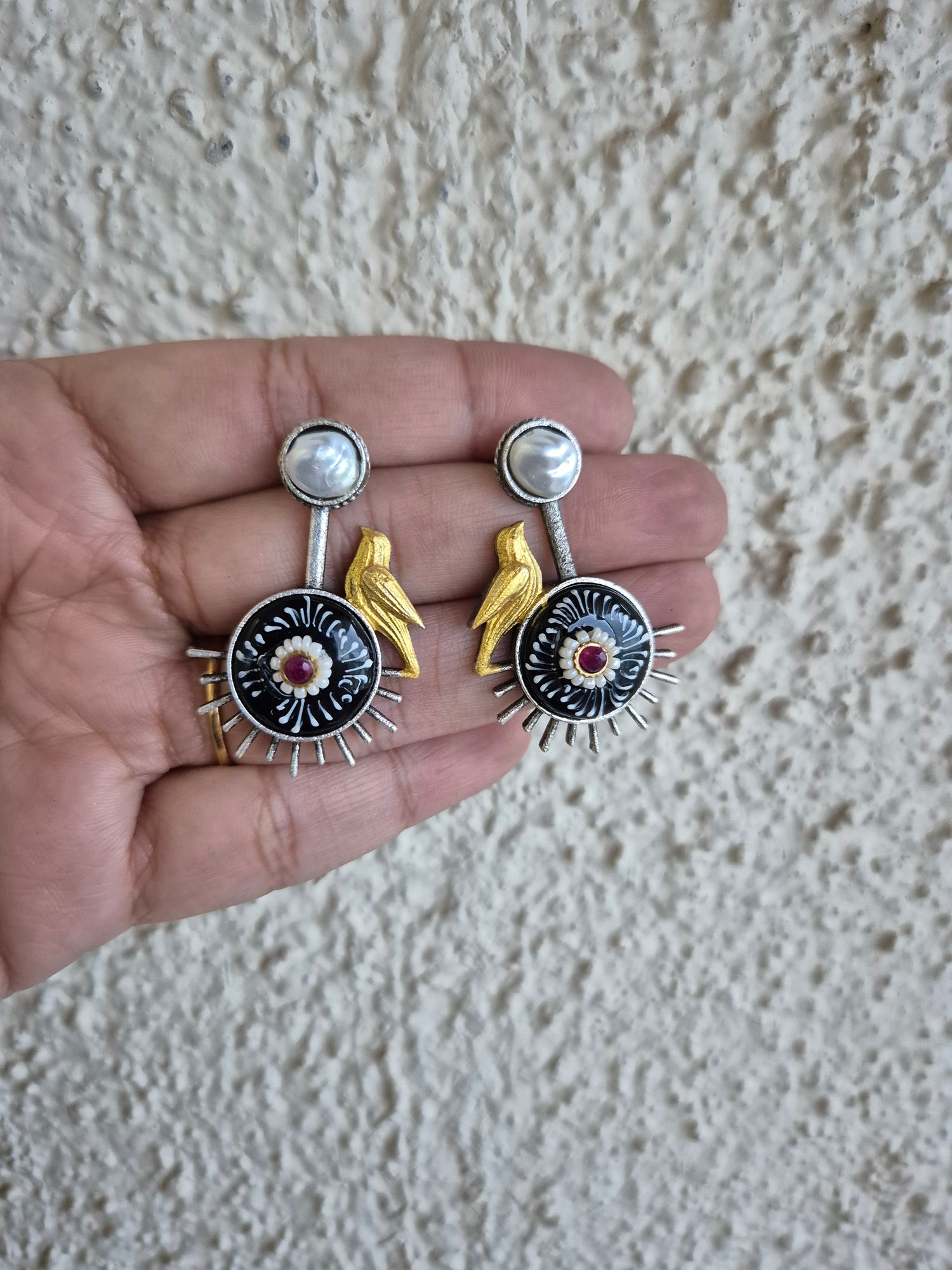 Handpainted stud earings