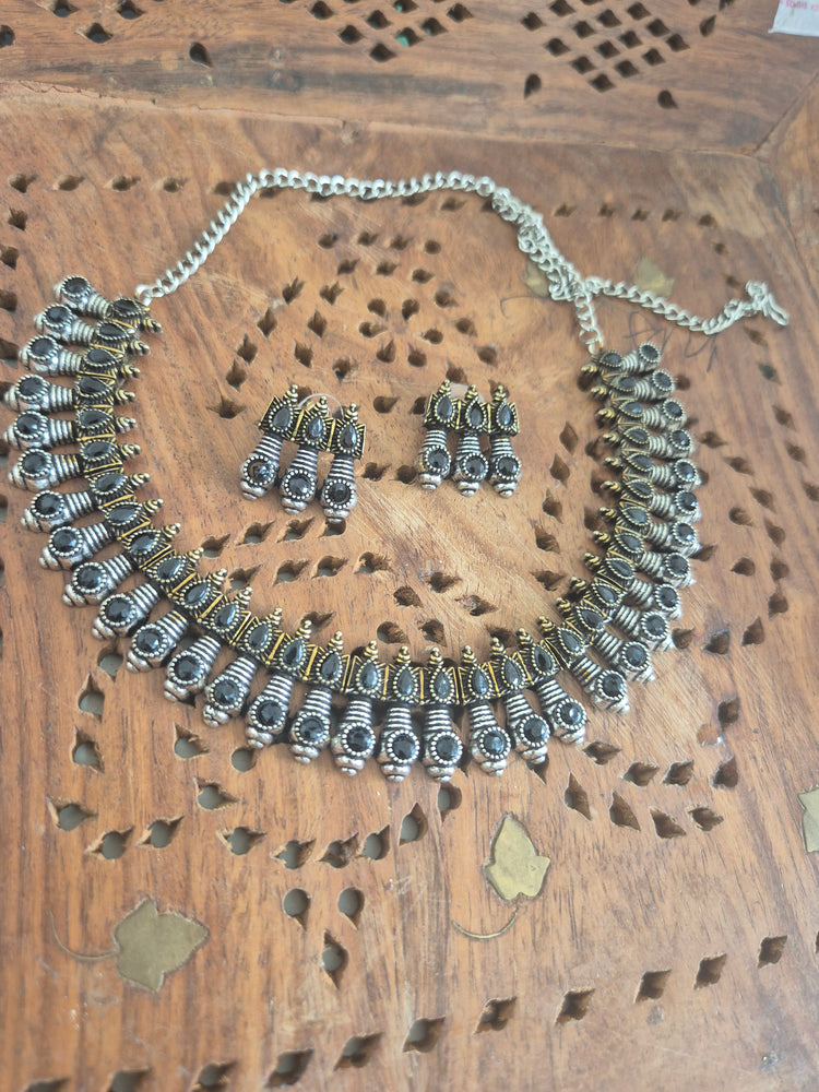 Oxidized necklace navratri collection