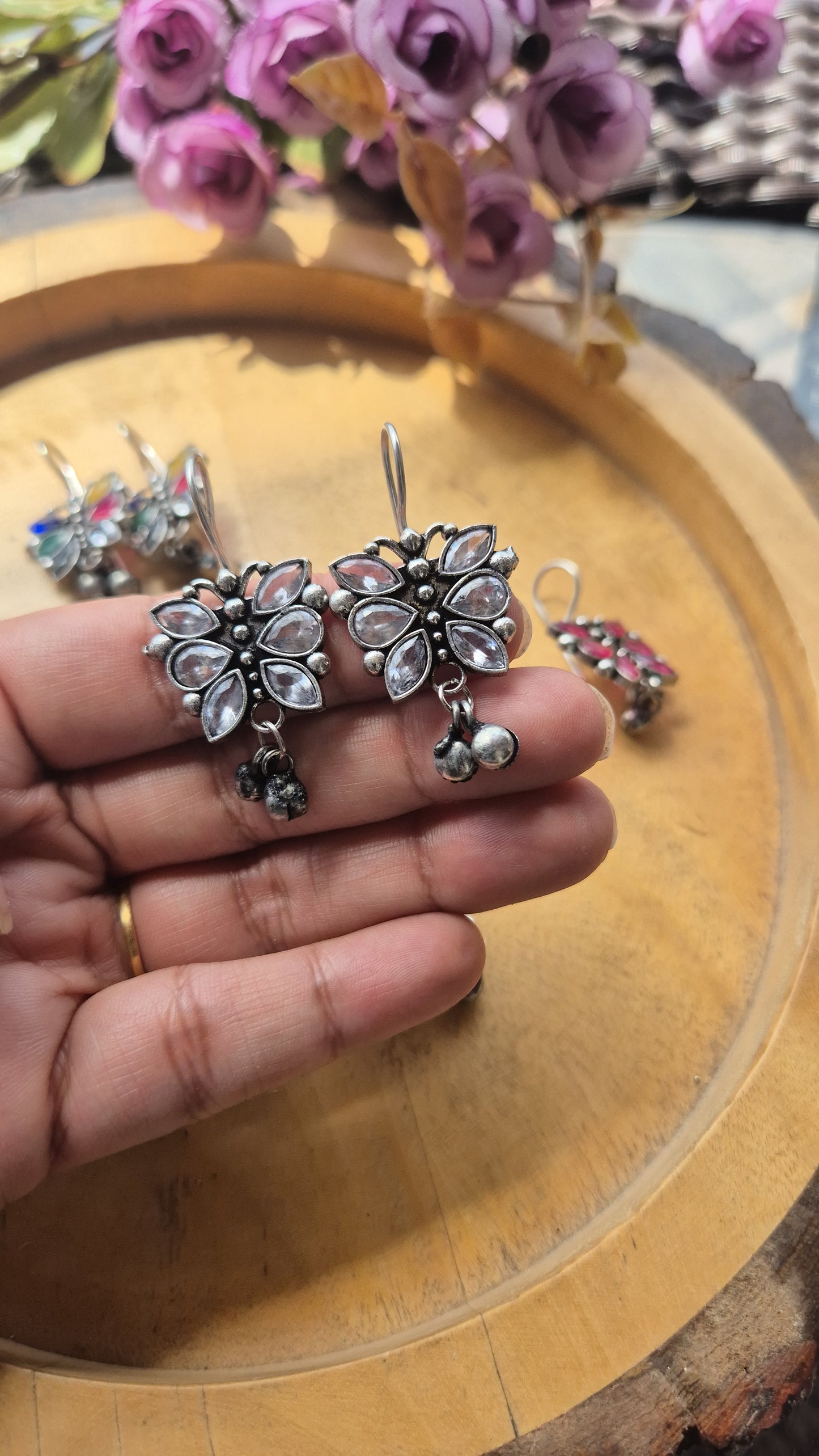 Butterfly hooks earings