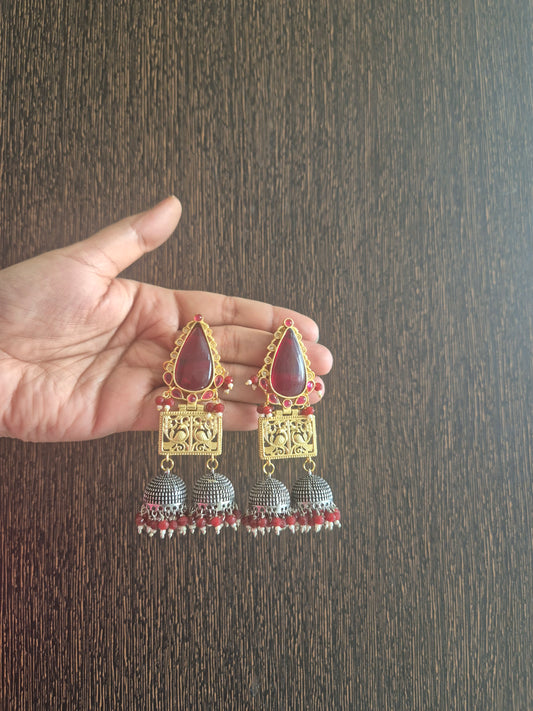 Dual tone jhumka