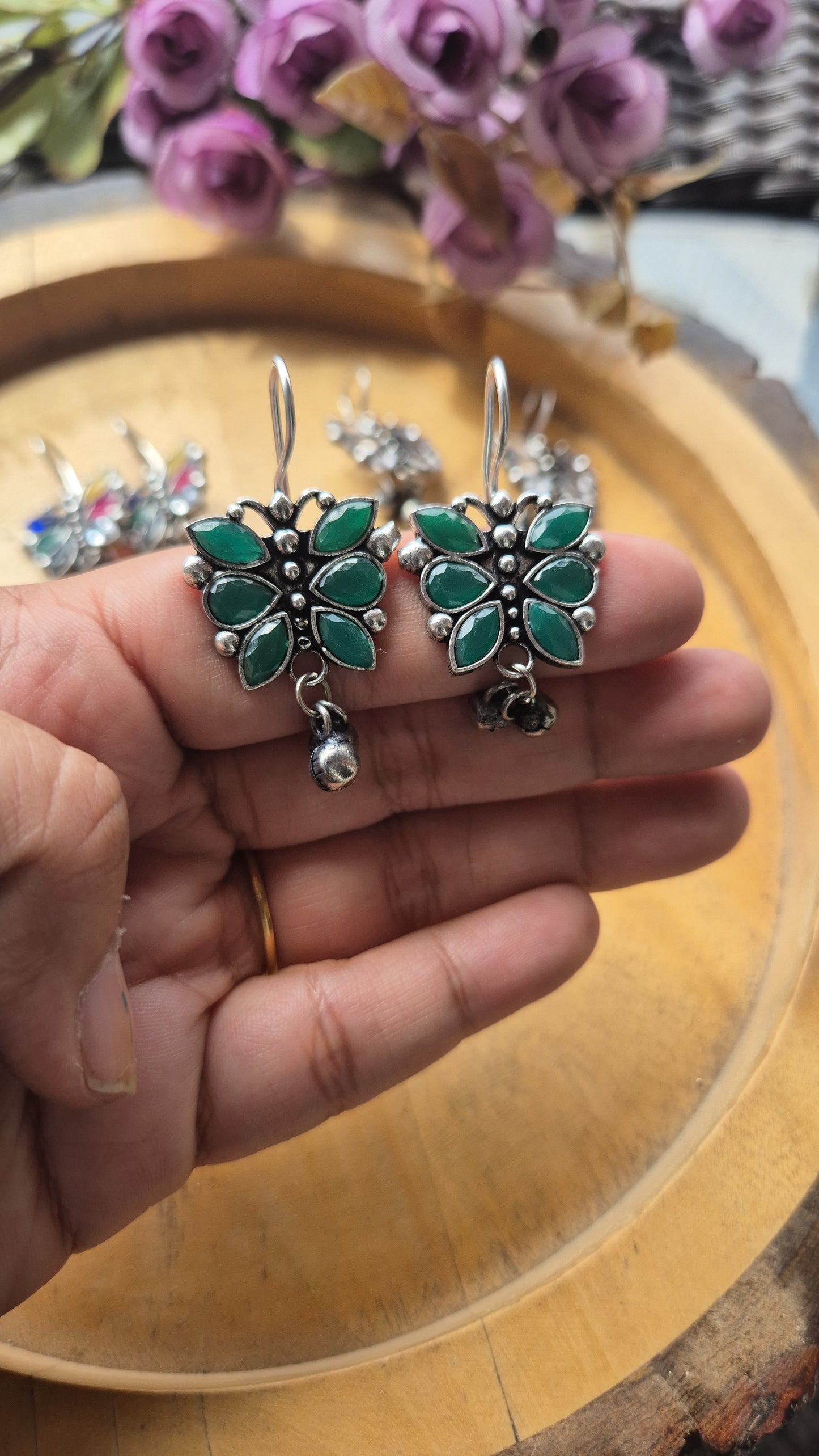 Butterfly hooks earings
