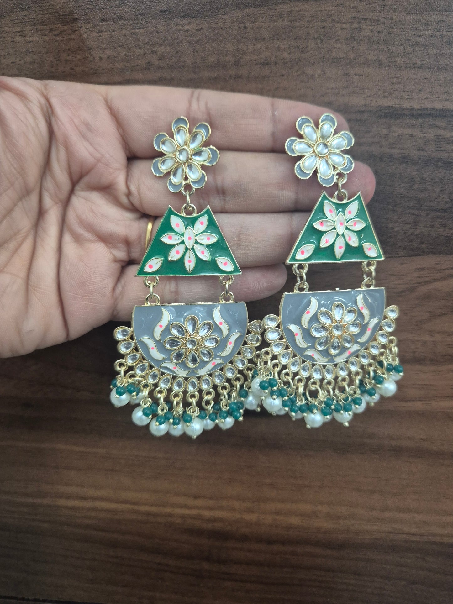 Meenakari earings