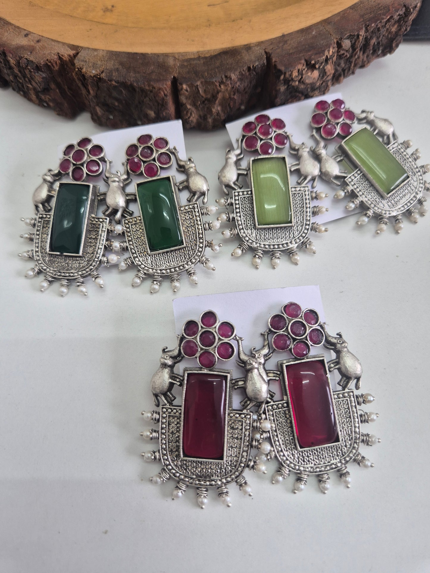 Elephant replica earings