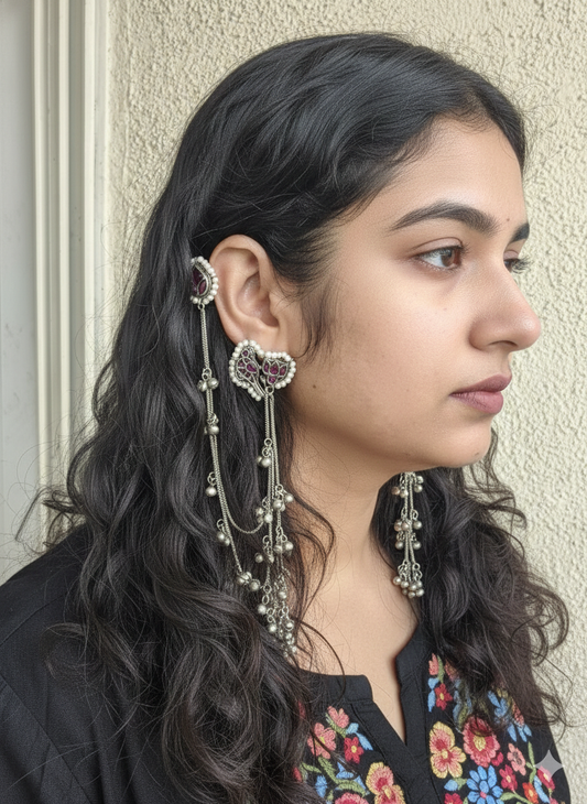 Bird kashmiri earings
