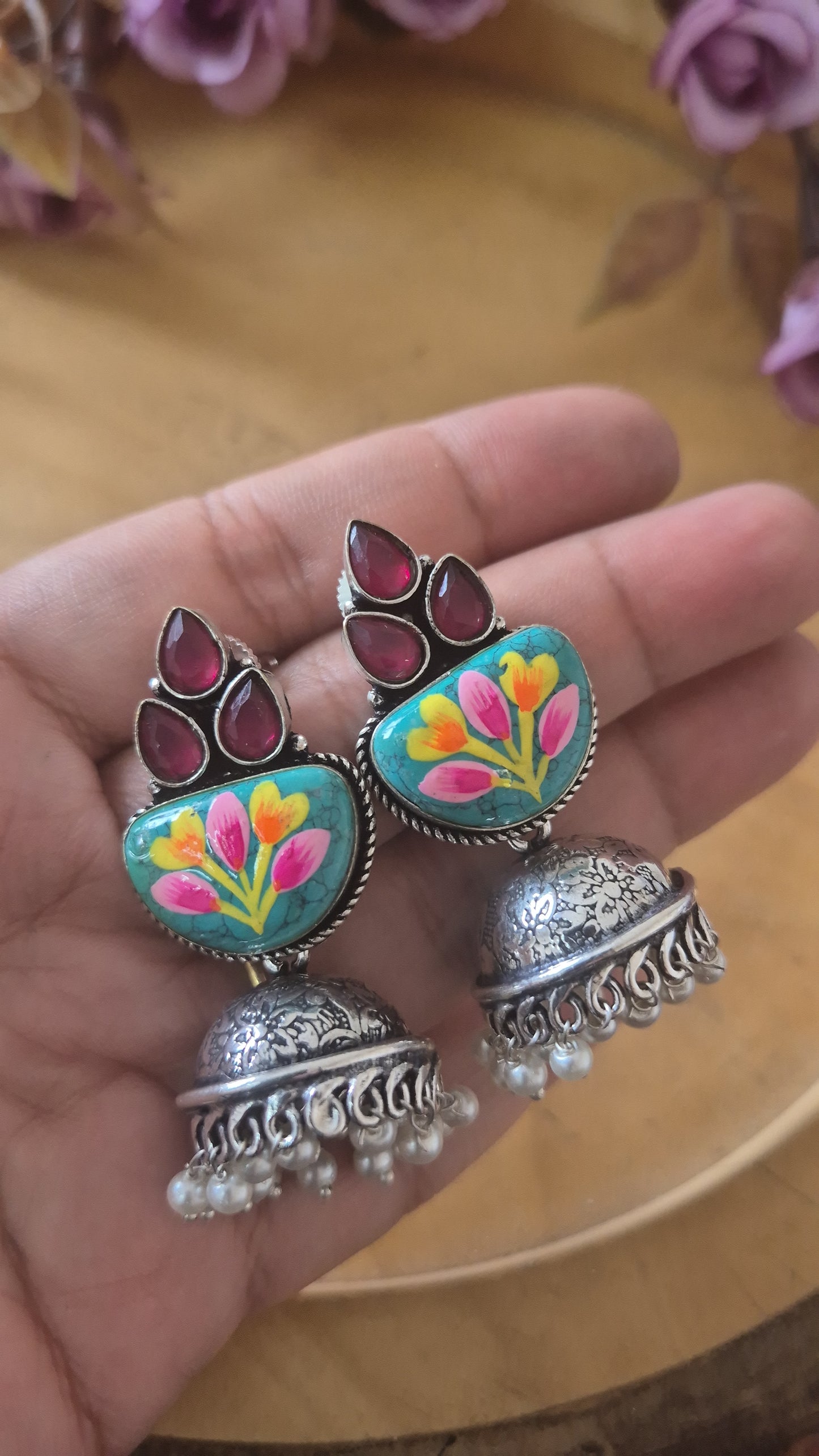 Handpainted jhumka