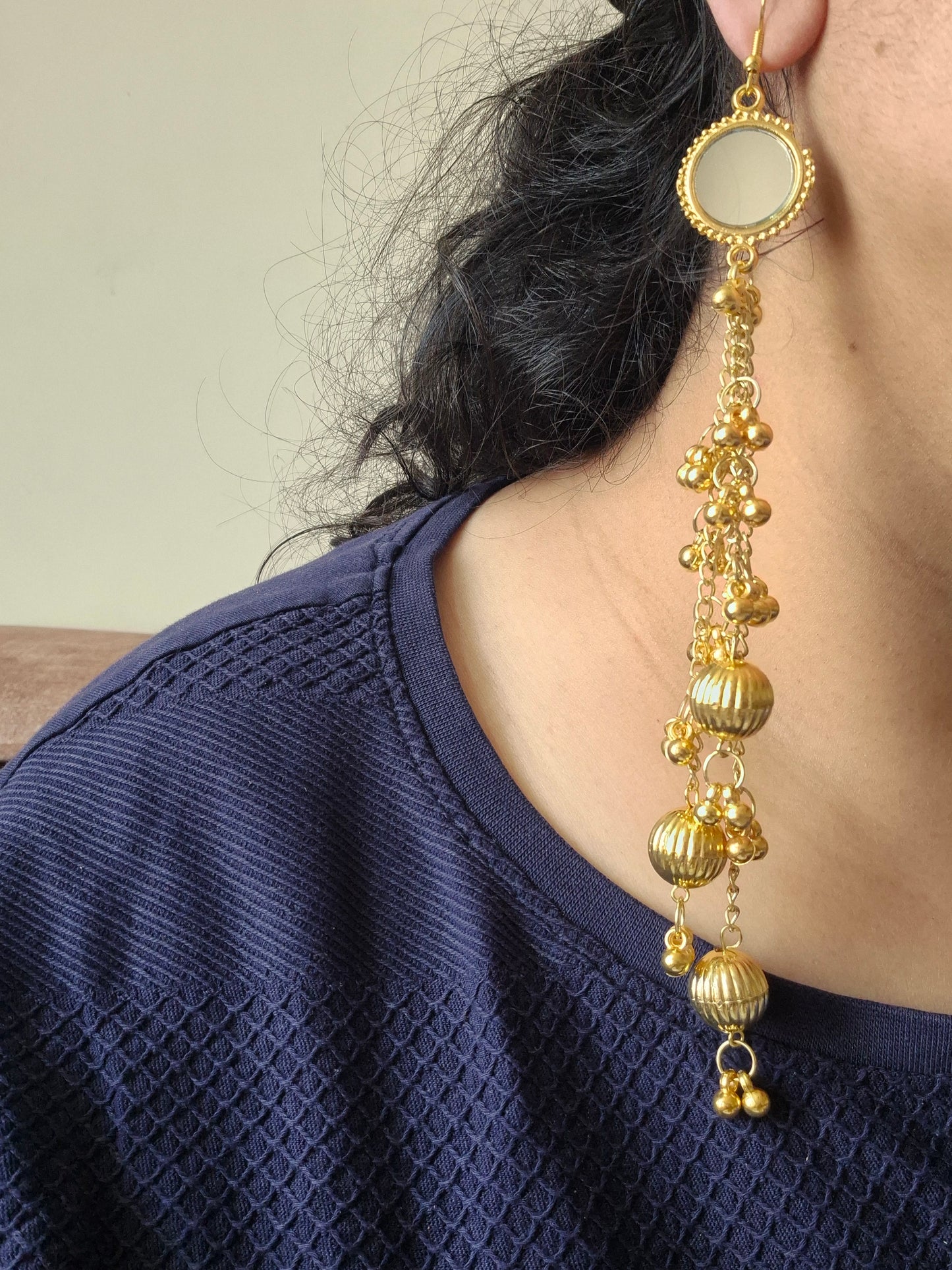 Oxidized kashmiri earings