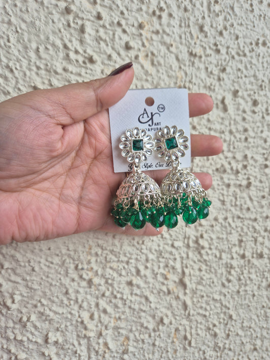 Kundan jhumka Earings