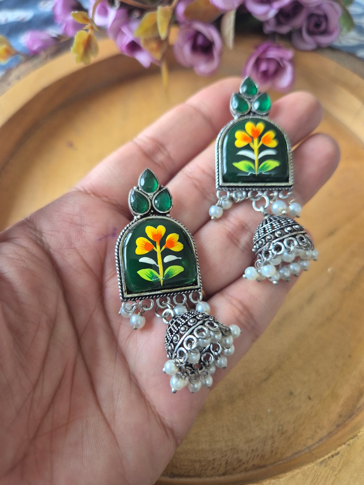 Handpainted jhumka