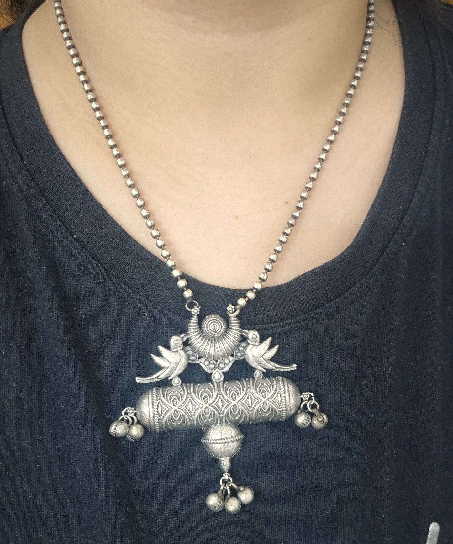 Silver replica necklace