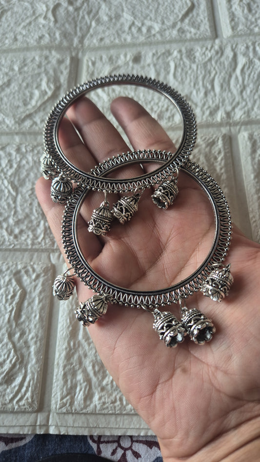 Oxidized bangles 2.6 size available