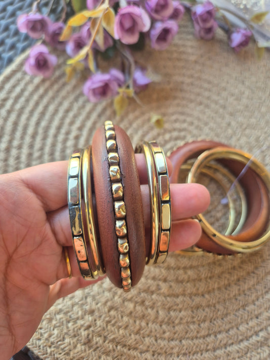 Wooden bangles design no 2