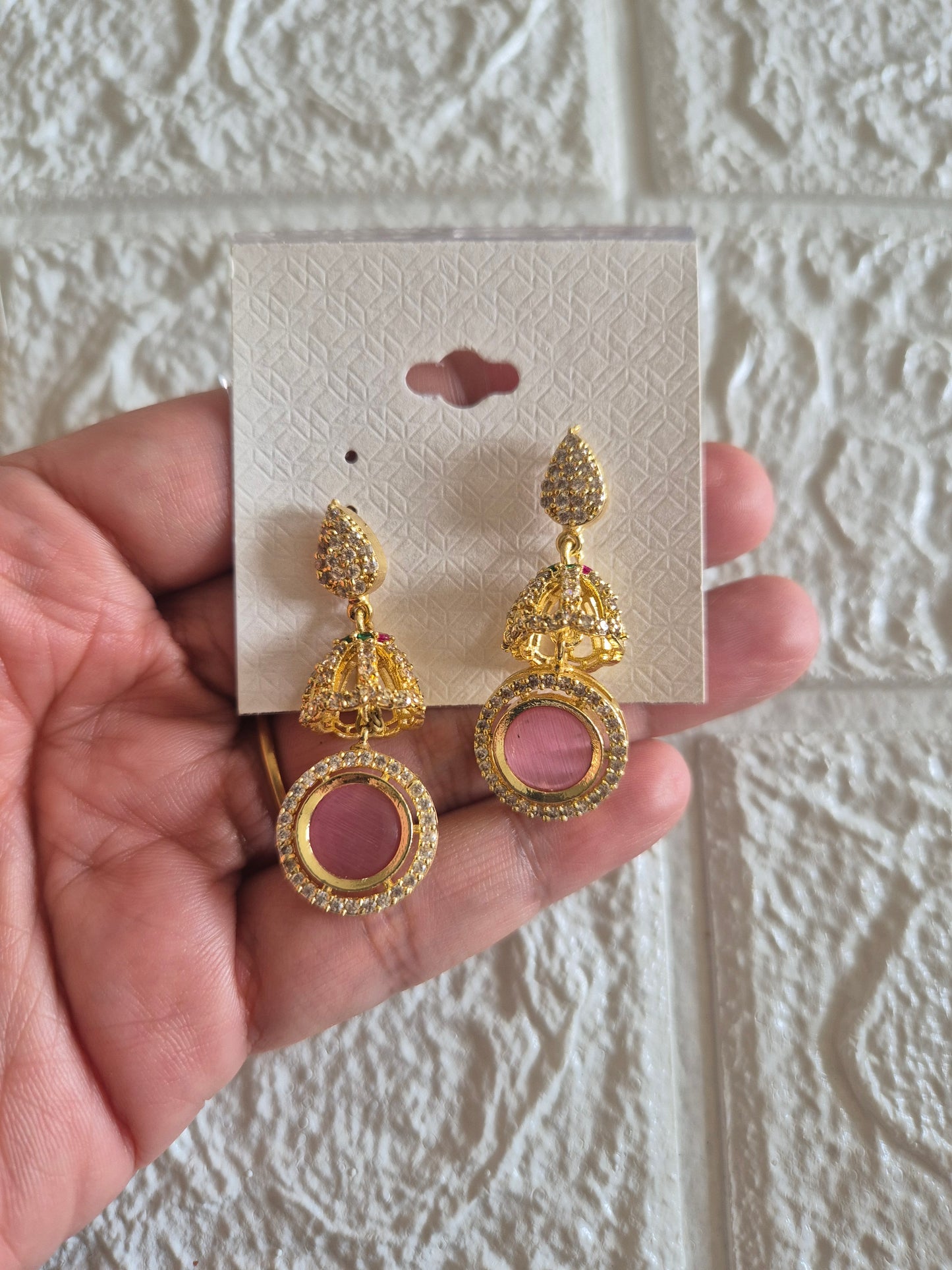 Ad stone earings