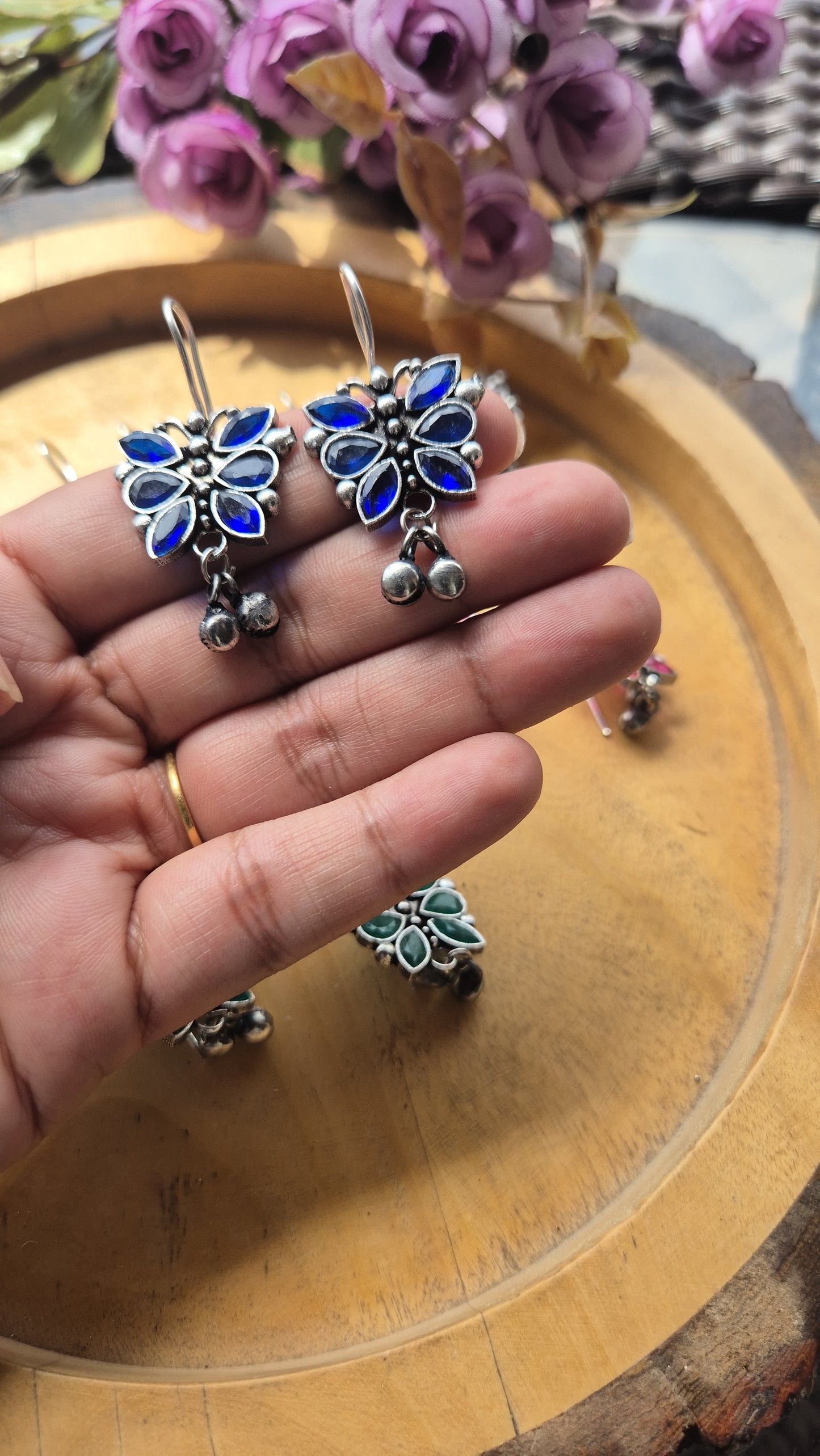 Butterfly hooks earings