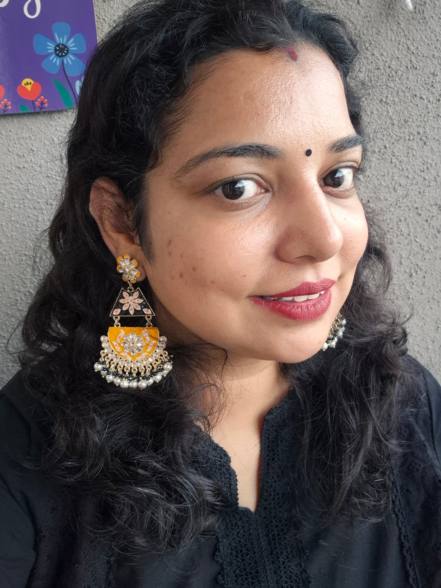 Meenakari earings