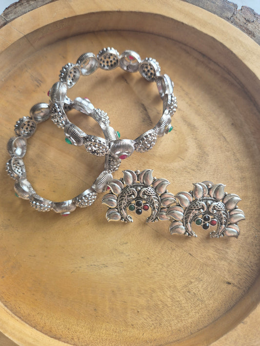 Bangles n earing combo