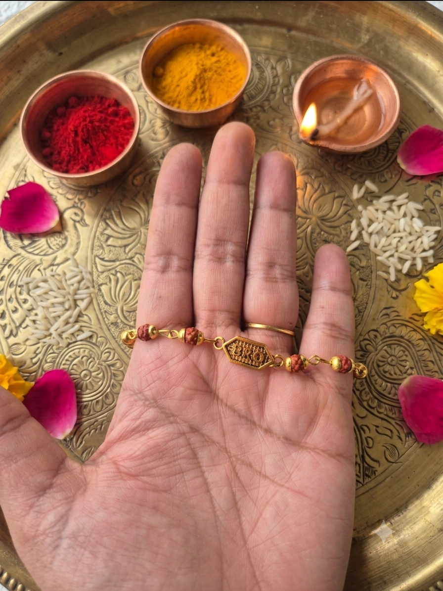 Bhai rudraksha rakhi